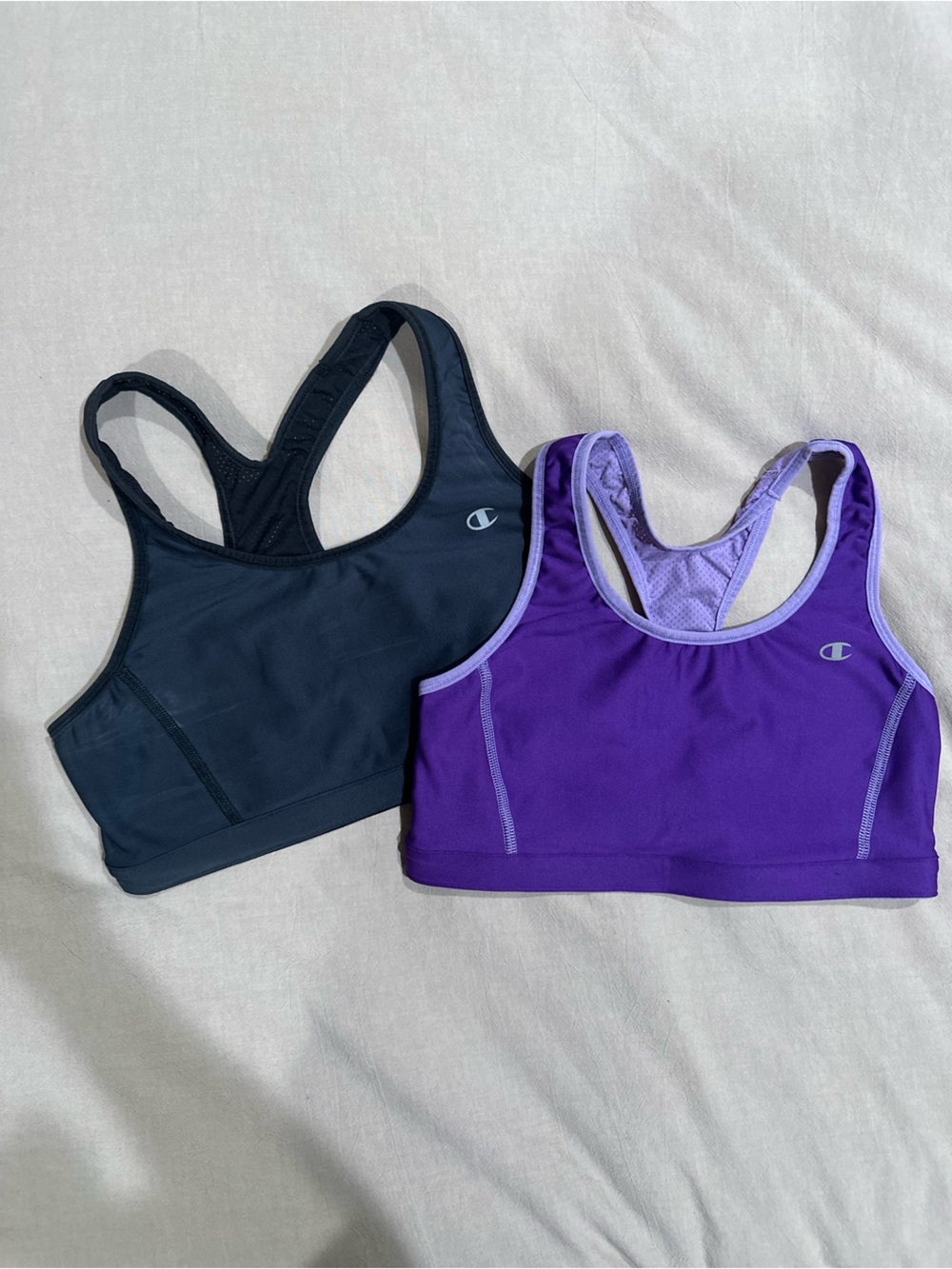Champion Sports Bras in Purple and Black